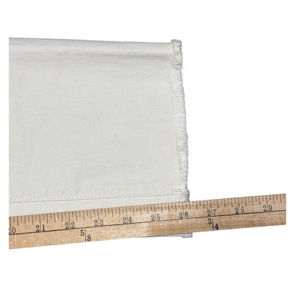 DL1961 Patti Straight High Rise Vintage Ankle Jeans Women’s Size 24 Ecru Raw Hem - Picture 10 of 12